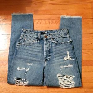 Fashion Nova high waist distressed jean